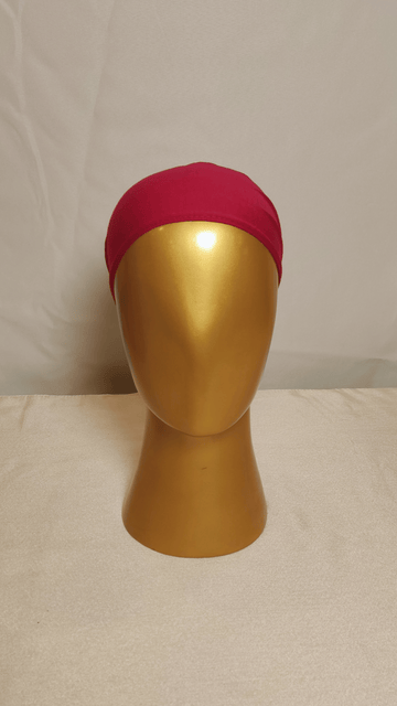 Plain Tie Back Cap  - Scarlet Bloom